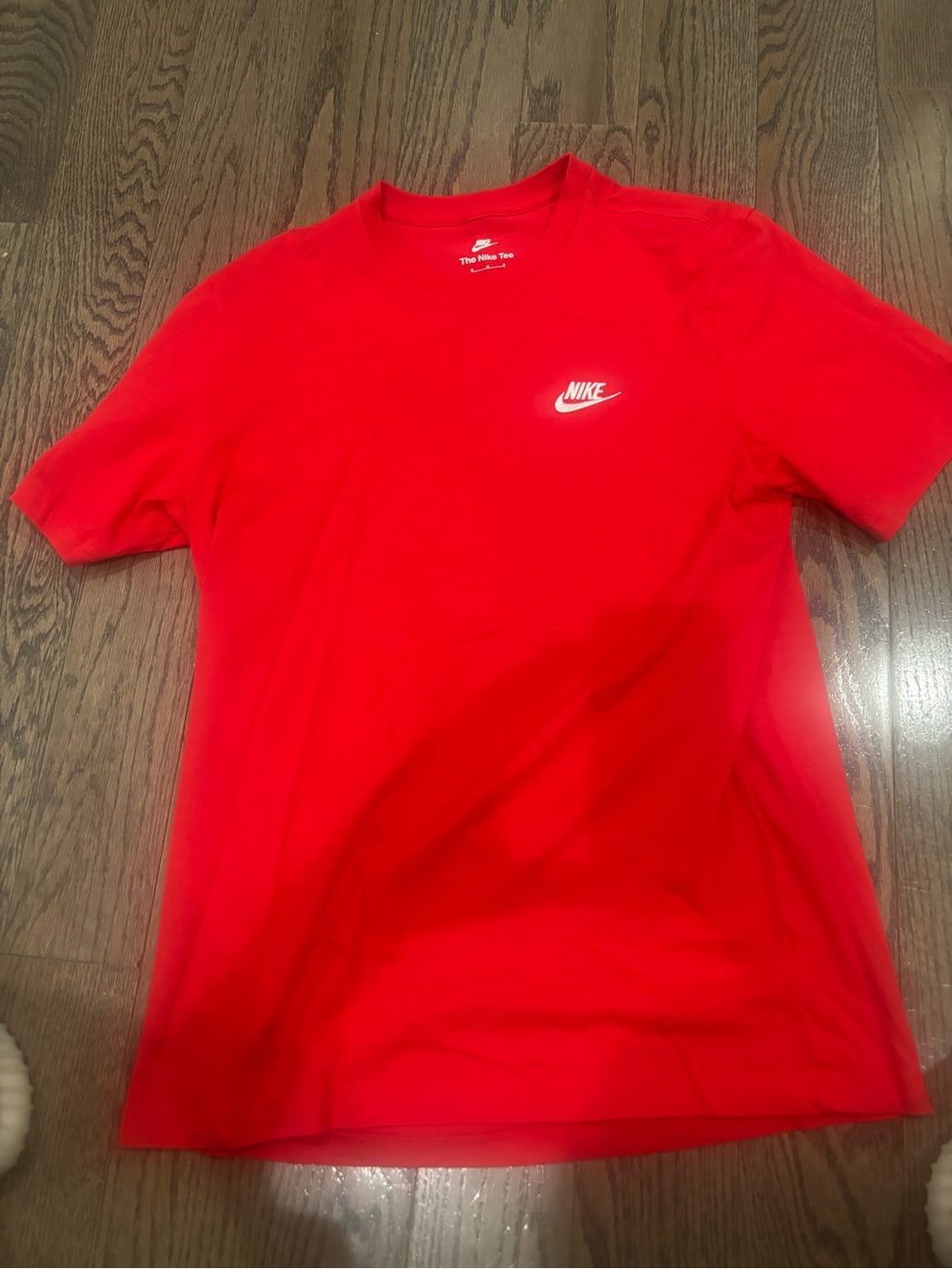 Nike Men's Red Short Sleeve Logo Tee